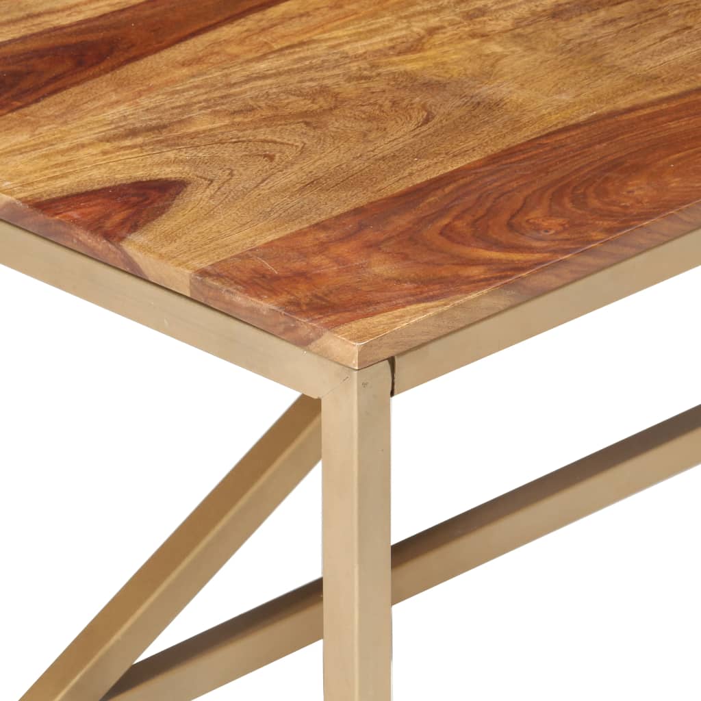 Bijzettafel 60X60X40 Cm Massief Hout