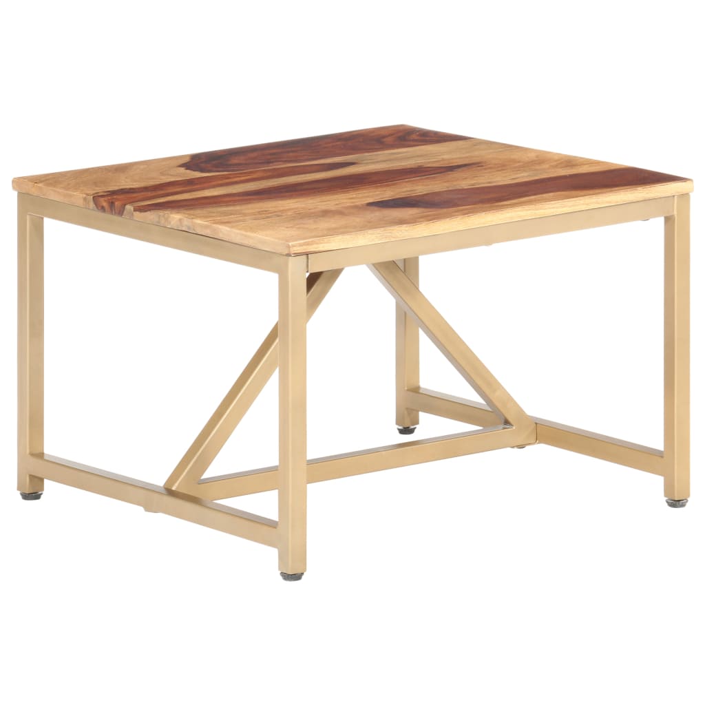 Bijzettafel 60X60X40 Cm Massief Hout