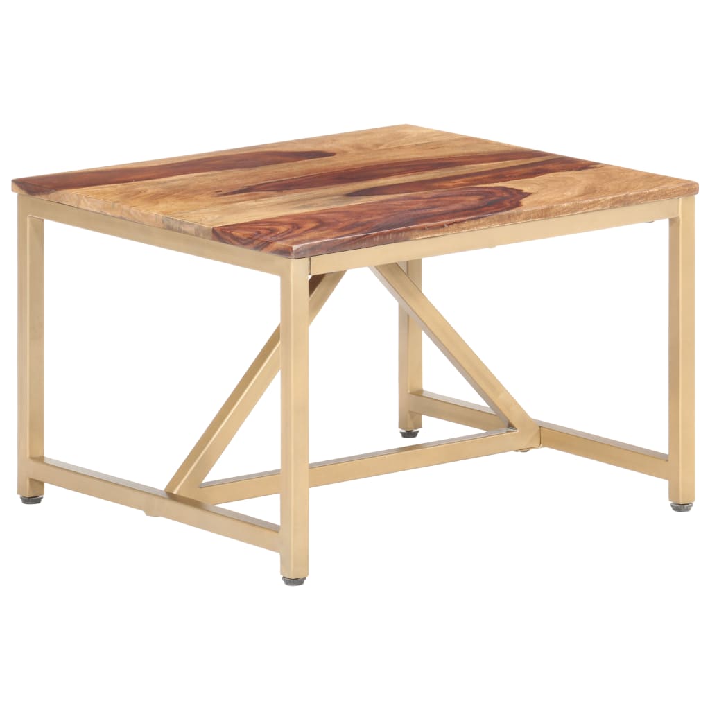 Bijzettafel 60X60X40 Cm Massief Hout