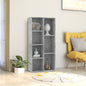 Boekenkast 50X25X104 Cm Bewerkt Hout Kleurig