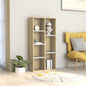 Boekenkast 50X25X104 Cm Bewerkt Hout Kleurig