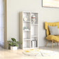 Boekenkast 50X25X104 Cm Bewerkt Hout Kleurig