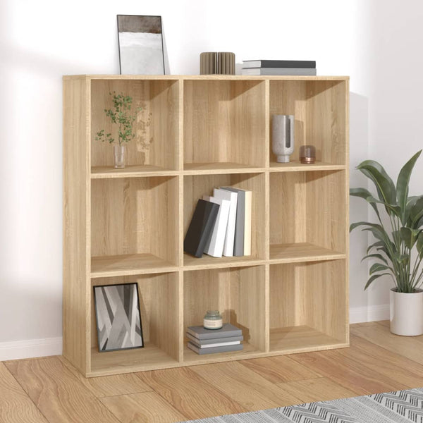Boekenkast 98X29X97,5 Cm Artisanaal Eikenkleur