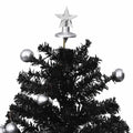 Kerstboom Sneeuwend Met Paraplubasis 75 Cm Pvc Zwart