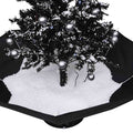 Kerstboom Sneeuwend Met Paraplubasis 75 Cm Pvc Zwart