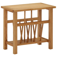 Bijzettafel 45X27X42 Cm Massief Eikenhout