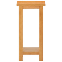 Bijzettafel 27X24X55 Cm Massief Eikenhout