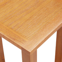 Bijzettafel 27X24X55 Cm Massief Eikenhout