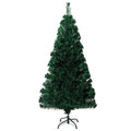Kunstkerstboom Met Standaard 120 Cm Glasvezel Groen Wit