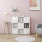 Boekenkast 90X28X90 Cm Bewerkt Hout Kleur
