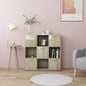 Boekenkast 90X28X90 Cm Bewerkt Hout Kleur