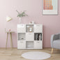 Boekenkast 90X28X90 Cm Bewerkt Hout Kleur