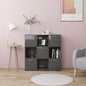 Boekenkast 90X28X90 Cm Bewerkt Hout Kleur
