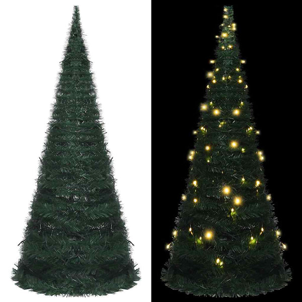 Kunstkerstboom Met Verlichting Pop-Up 150 Cm Groen