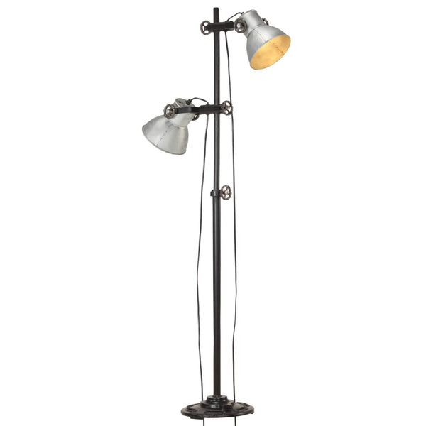 Vloerlamp Met 2 Lampenkappen E27 Gietijzer