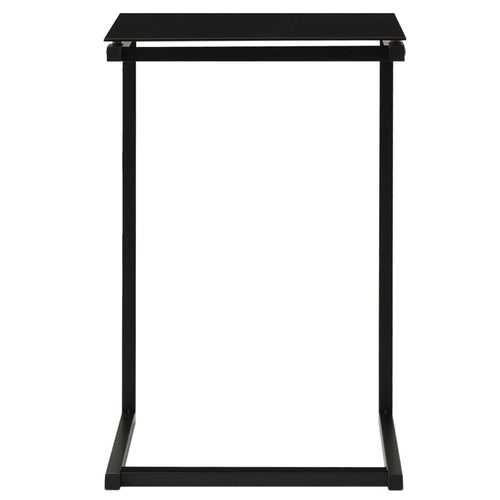 Bijzettafel 40X40X60 Cm Gehard Glas Zwart