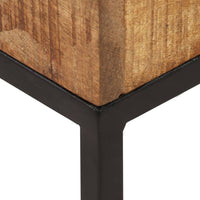 Bijzettafel 30X30X33 Cm Ruw Mangohout