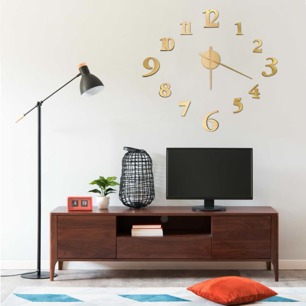 3D-Wandklok Modern Xxl 100 Cm Kleurig
