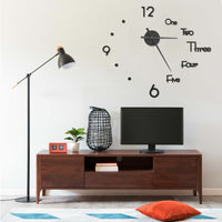 3D-Wandklok Modern Xxl 100 Cm Kleurig