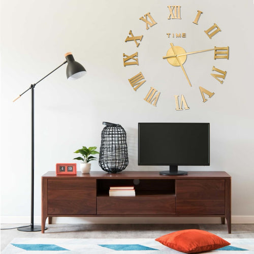 3D-Wandklok Modern Xxl 100 Cm Kleurig