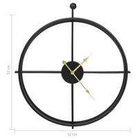 Wandklok 52 Cm Ijzer