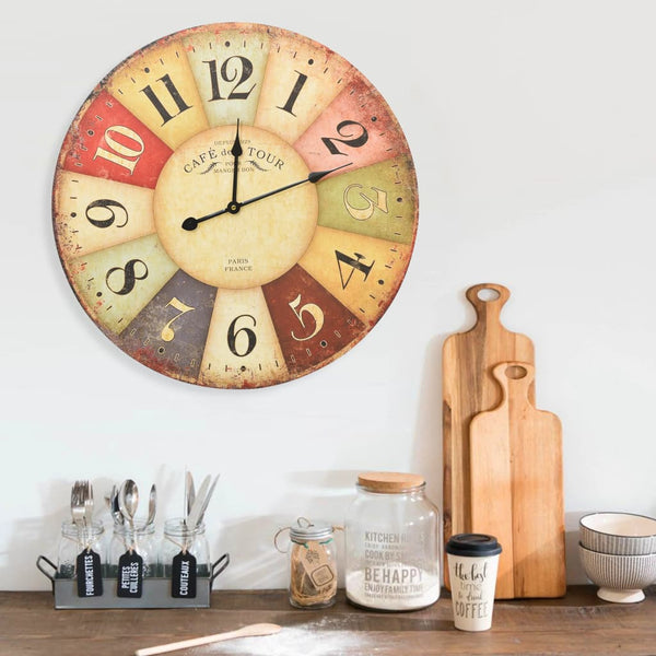 Wandklok Vintage Stijl Uk