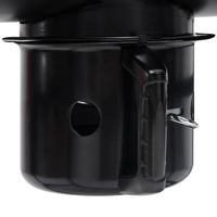 Barbecuevat Met Wielen En Schappen 115X85X95 Cm Staal Zwart