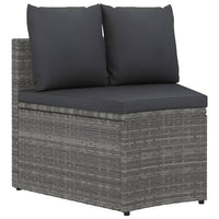 9-Delige Loungeset Met Kussens Poly Rattan