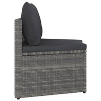 9-Delige Loungeset Met Kussens Poly Rattan