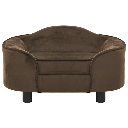 Hondenbank 67X47X36 Cm Pluche Bruin