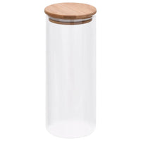 Opbergpotten Met Bamboe Deksel Glas