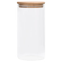 Opbergpotten Met Bamboe Deksels Glas