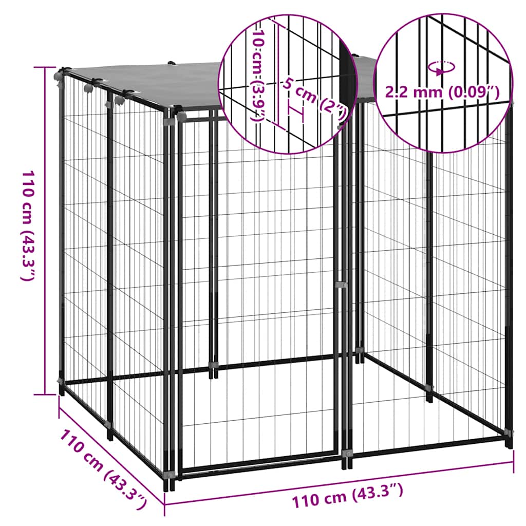 Hondenkennel Staal