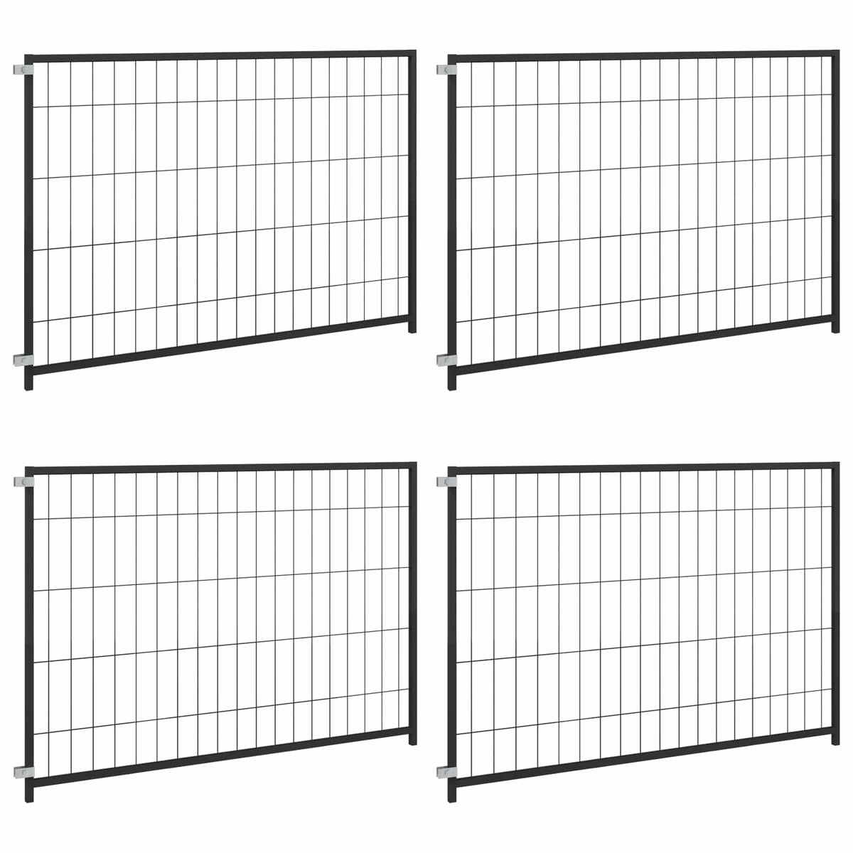 Dierkooi Zonder Deur Zwart 300 X 100 X 70 Cm Staal