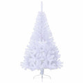 Kunstkerstboom Met Standaard Half 150 Cm Pvc Wit