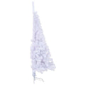 Kunstkerstboom Met Standaard Half 150 Cm Pvc Wit