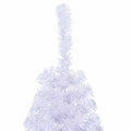 Kunstkerstboom Met Standaard Half 150 Cm Pvc Wit