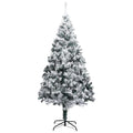 Kunstkerstboom Met Sneeuwvlokken 300 Cm Pvc Groen