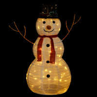 Decoratieve Sneeuwpop Led Luxe Stof