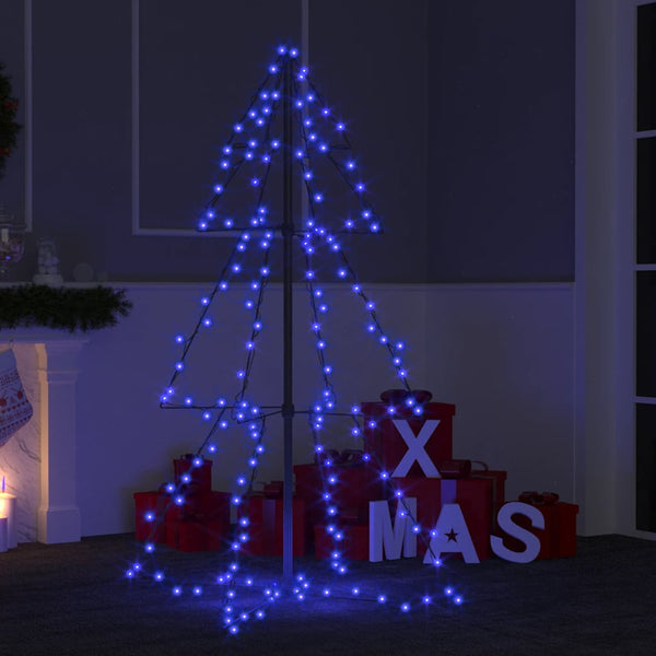 Kegelkerstboom 160 Led's Binnen En Buiten 78X120 Cm Blauw
