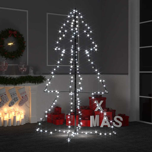 Kegelkerstboom 160 Led's Binnen En Buiten 78X120 Cm Koudwit