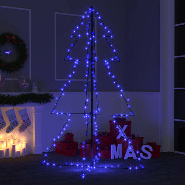 Kegelkerstboom 160 Led's Binnen En Buiten 78X120 Cm Blauw