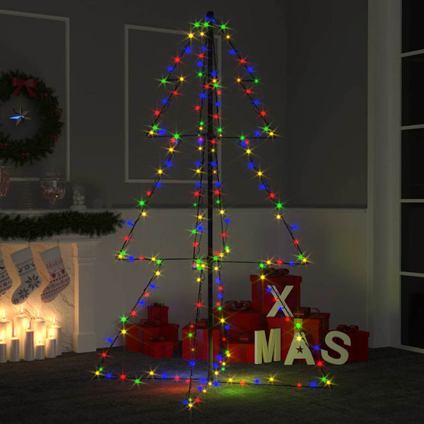 Kegelkerstboom 160 Led's Binnen En Buiten 78X120 Cm Multikleur