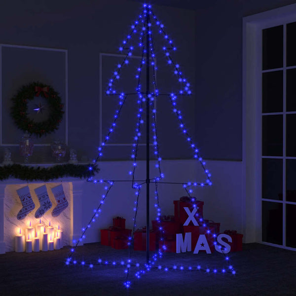 Kegelkerstboom 160 Led's Binnen En Buiten 78X120 Cm Blauw
