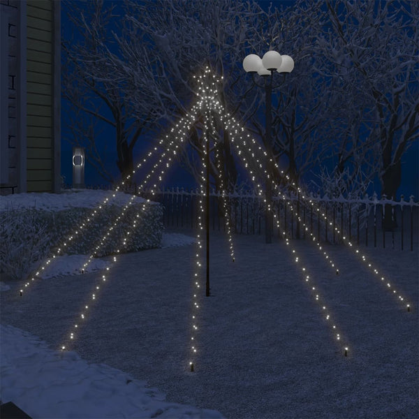 Led-Kerstboom Binnen Buiten 800 Leds Koud Wit 5 M Koudwit