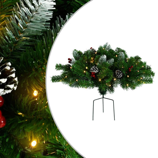 Kerstdecoratie Met Verlichting Pvc Groen