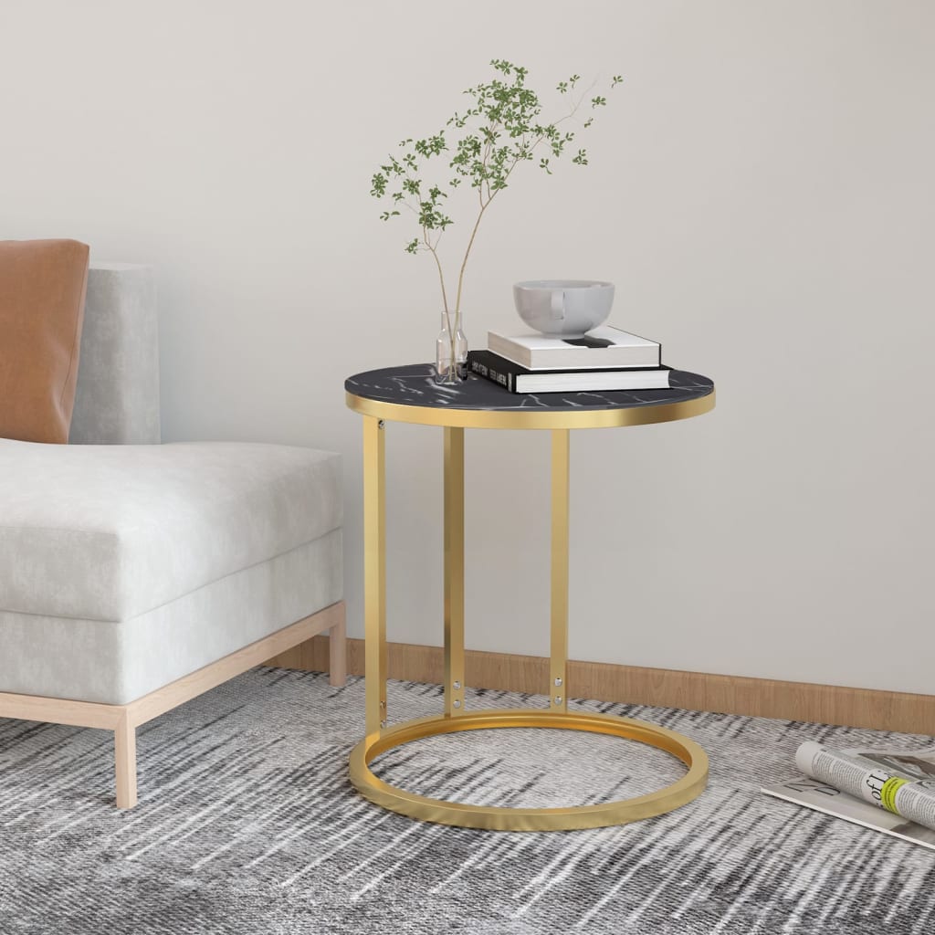 Bijzettafel 45 Cm Gehard Glas Kleurig En