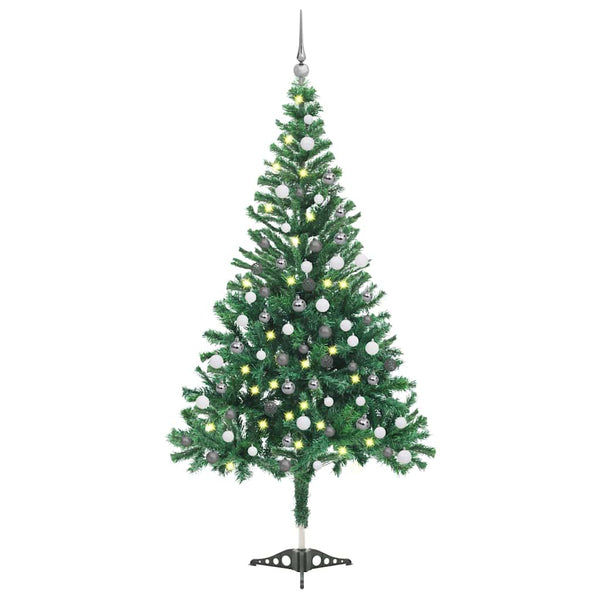 Kunstkerstboom Met Verlichting En Kerstballen L 240 Cm