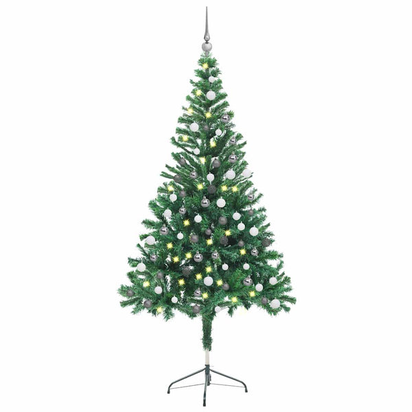 Kunstkerstboom Met Verlichting En Kerstballen L 240 Cm