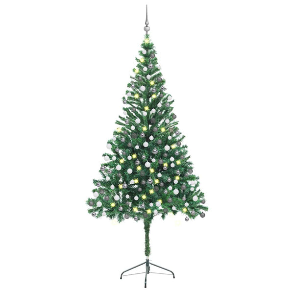 Kunstkerstboom Met Verlichting En Kerstballen L 240 Cm